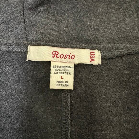 NWT Rosio USA Woman’s Gray Romper One-piece /Bathing Suit Cover up Small - Picture 6 of 6